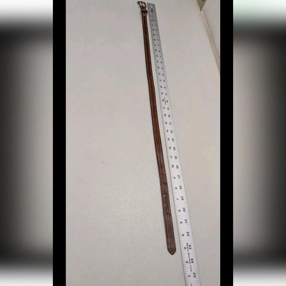 Levi's Brown Leather Belt S Classic Western 2175